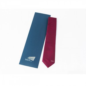 Stripe Silk Necktie (Red)